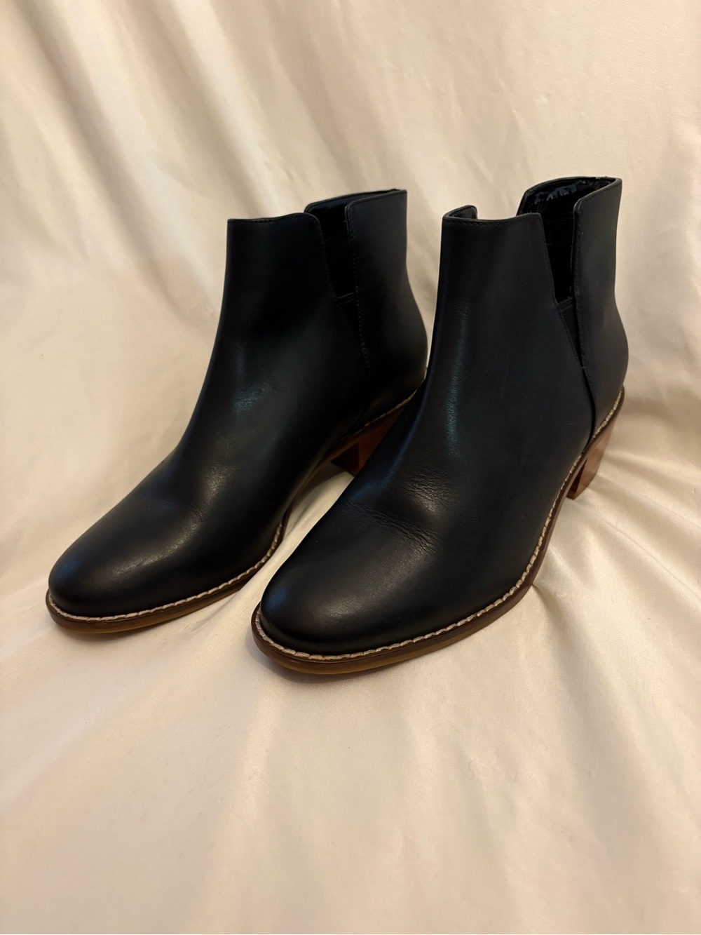 Cole Haan Black Leather Chelsea Ankle Boots